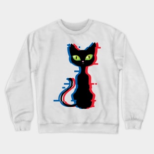 Glitch Cat 1 Crewneck Sweatshirt